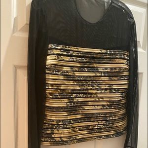 Joseph Ribkoff poly/spandex nylon stripe top 14